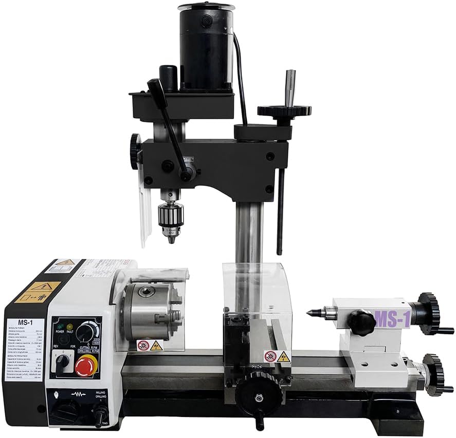 SOGI MS-1 Tour-fraiseuse combinée de banc - moteurs monophasés de 150 W - Pb 11 mm - capacité de perçage Ø10 mm
