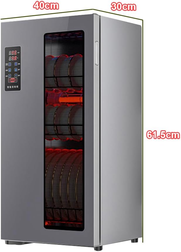 RR-YRL Armoire De Chauffage De Vaisselle De 220V, Plat De Cuisine Et Armoire De Stockage De Planche À Découper, 8-Key Touch/Température/Temps Réglable,61.5CM