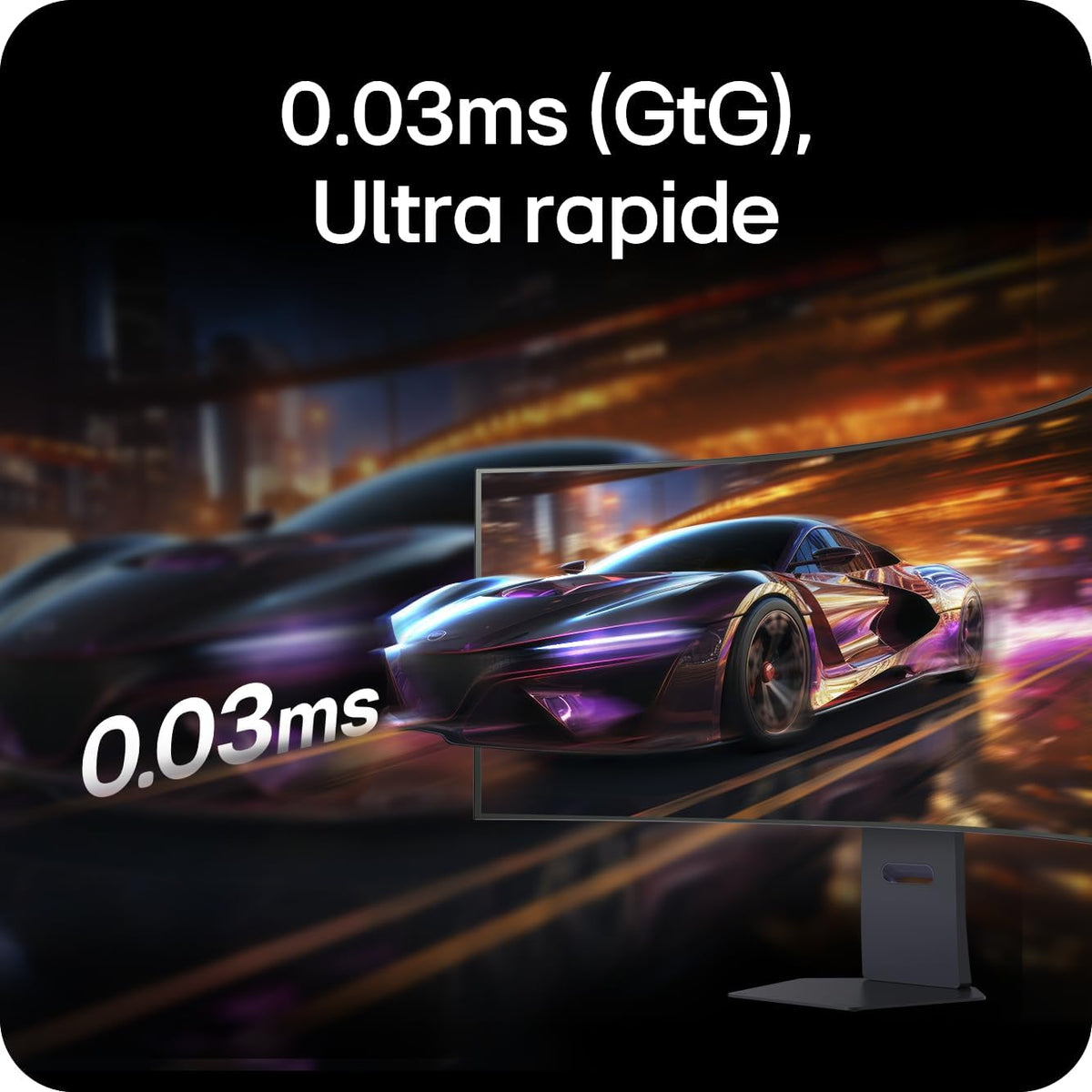 LG Ultragear 45GX950A-B Ecran PC Gaming 45" - Dalle OLED résolution 5K2K WUHD (5120 x 2160), 0,03ms 165Hz, DisplayHDR400 True Black, DCI-P3 98.5 pour cent (CIE1976), FreeSync Premium Pro, G-Sync Compatible
