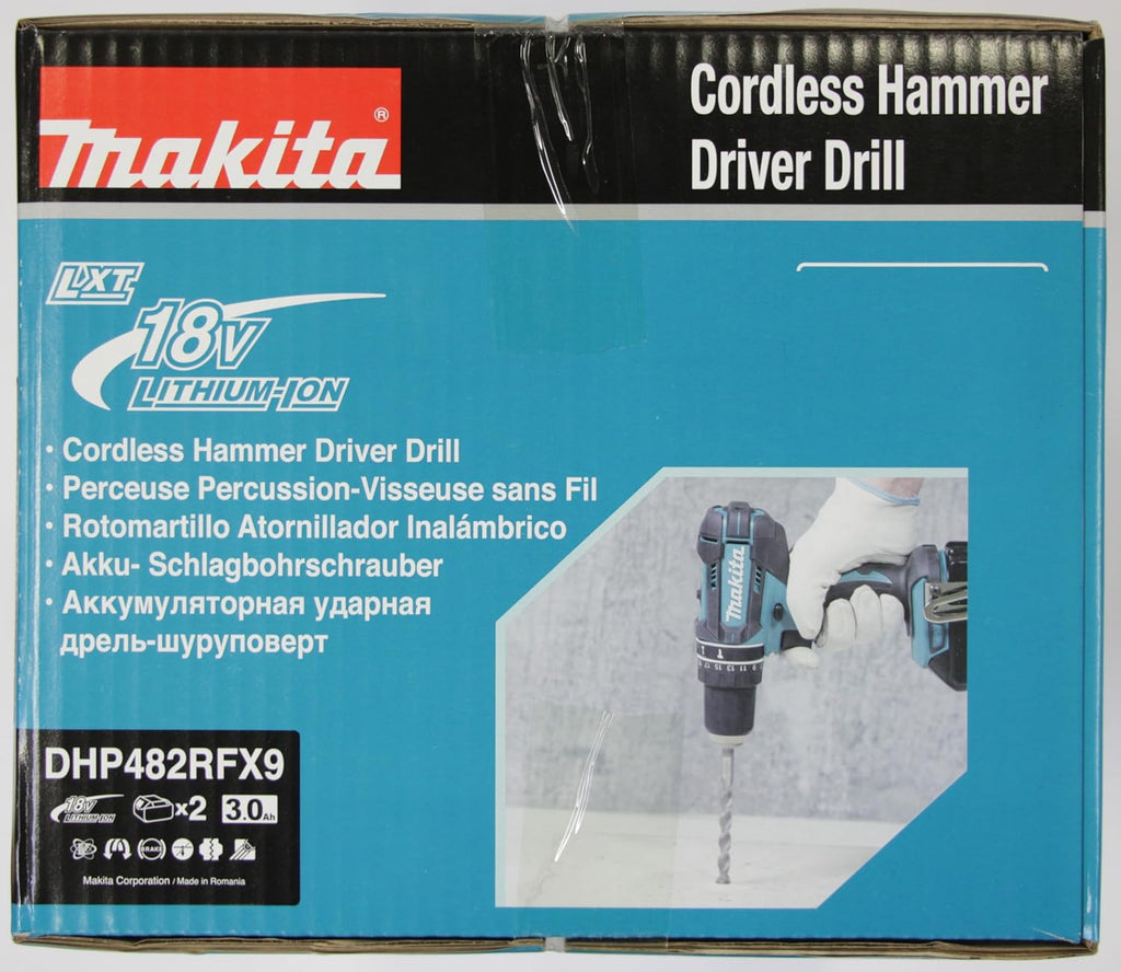 Perceuse à percussion 18V LXT (2x3,0 Ah) avec accessoires - DHP482RFX9
