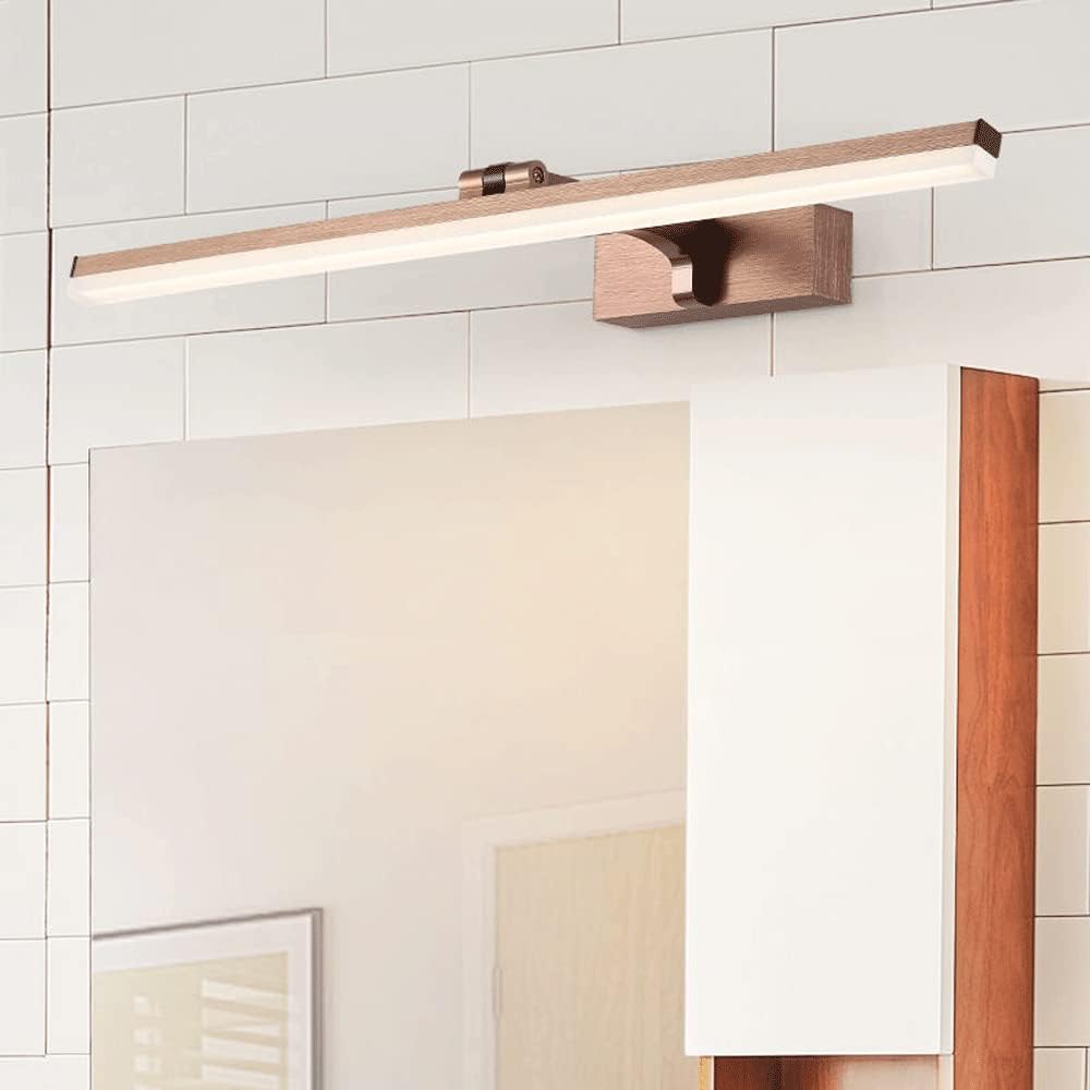Applique murale LED réglable pour salle de bain, miroir de courtoisie moderne, éclairage de maquillage rotatif à 180°, éclairage intérieur pour toilettes et armoires, miroir avant