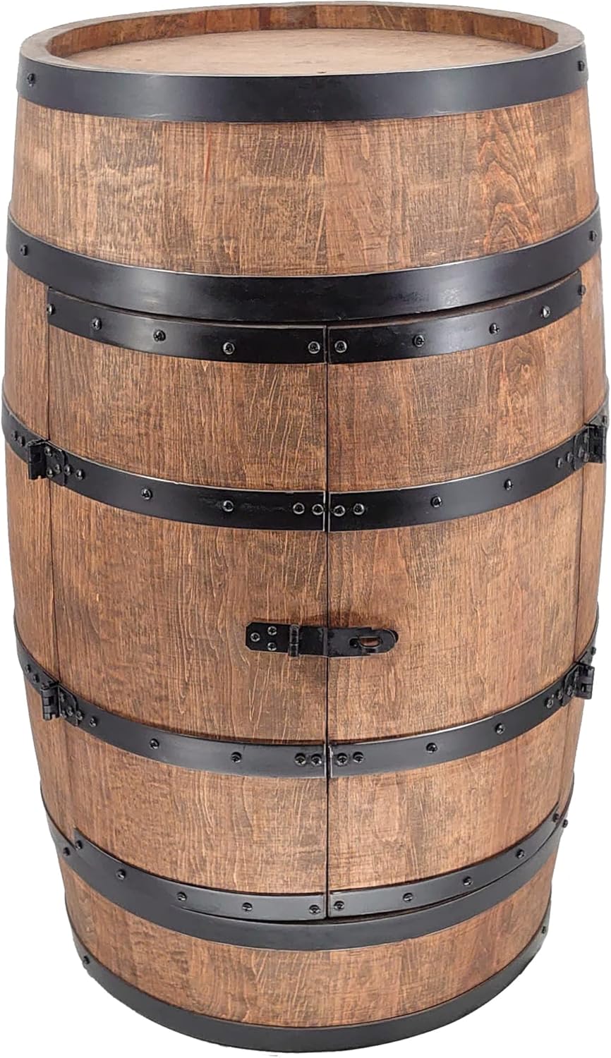 CREATIVE COOPER Casier à Vin en Bois Avec Porte LED - Armoire à Alcool - Étagère à Bouteilles - Minibar 80cm Wenge