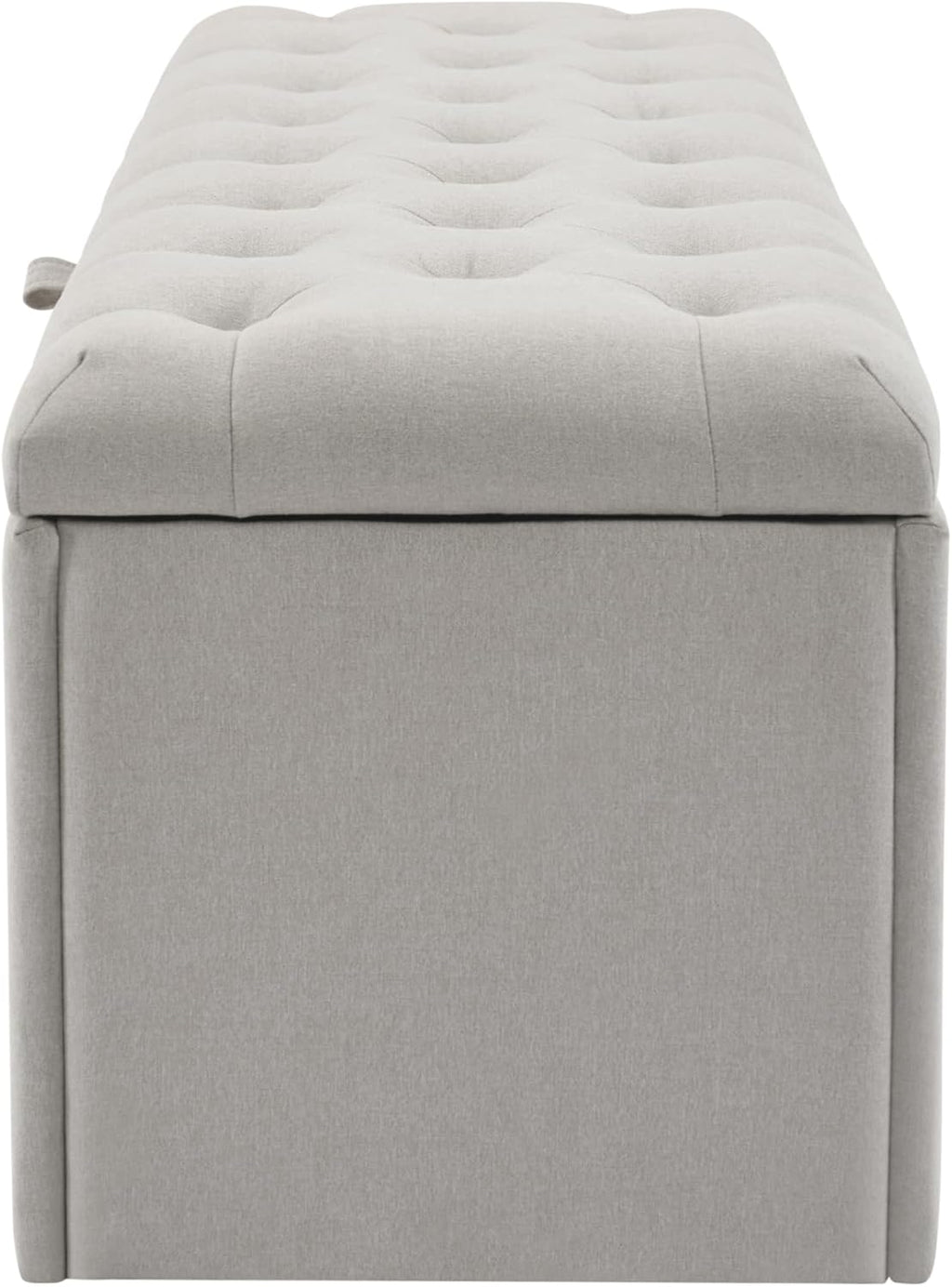 WEALTHOUSE Banc de rangement rembourré pour chambre à coucher - Meuble de rangement - Banc de rangement - Tabouret - Meuble moderne - Solution de rangement - Banc de lit - Coffre de rangement lin