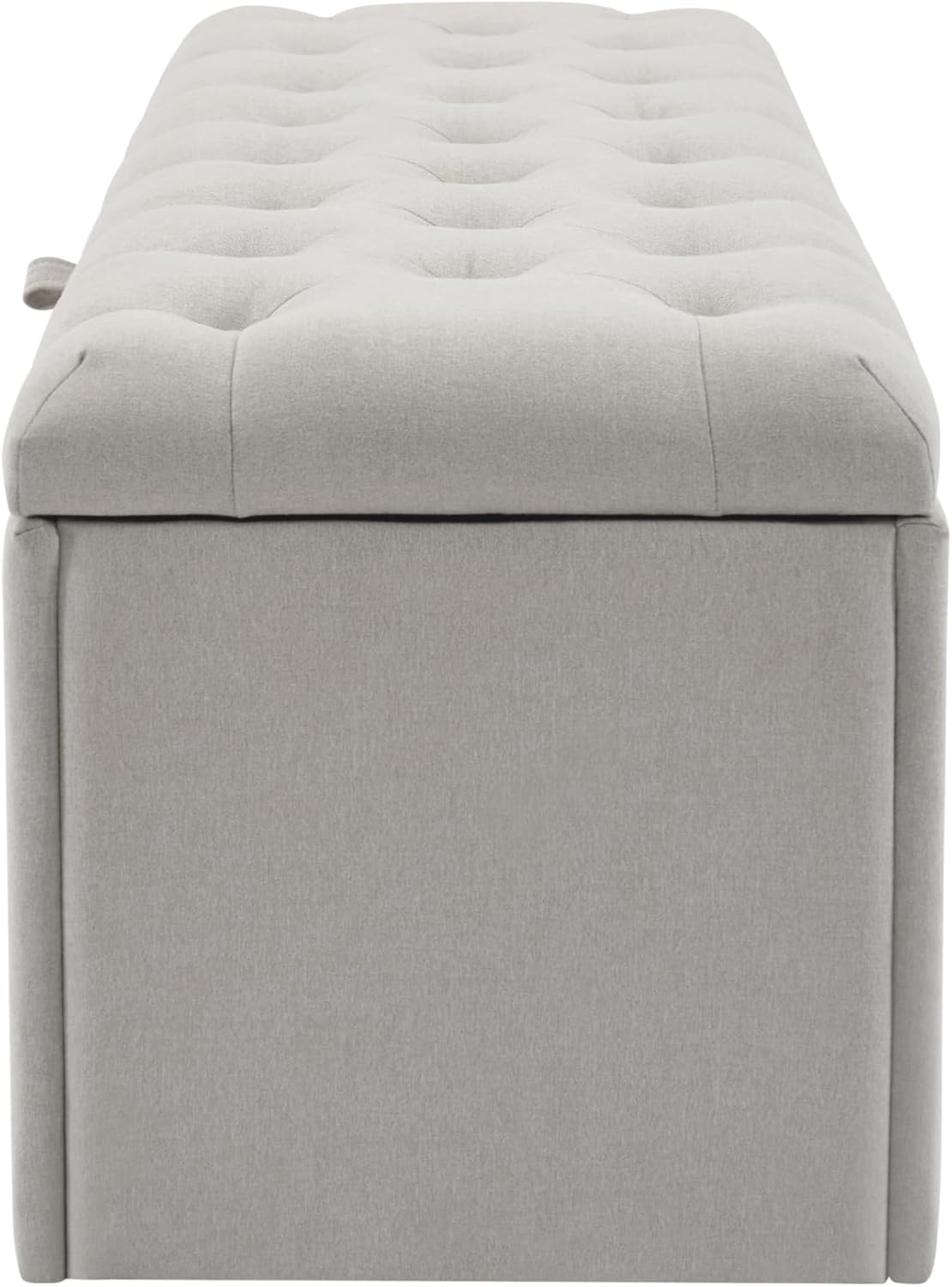 WEALTHOUSE Banc de rangement rembourré pour chambre à coucher - Meuble de rangement - Banc de rangement - Tabouret - Meuble moderne - Solution de rangement - Banc de lit - Coffre de rangement lin