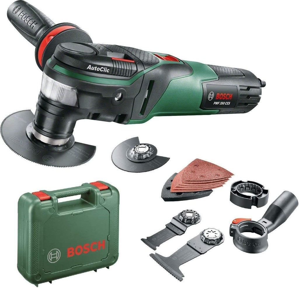 Outil multifonctions Bosch - PMF 350 CES (350W, livrés avec accessoires, interface Starlock et Starlockplus) & Bosch 2608661695 Set de 4 pièces pour carrelage