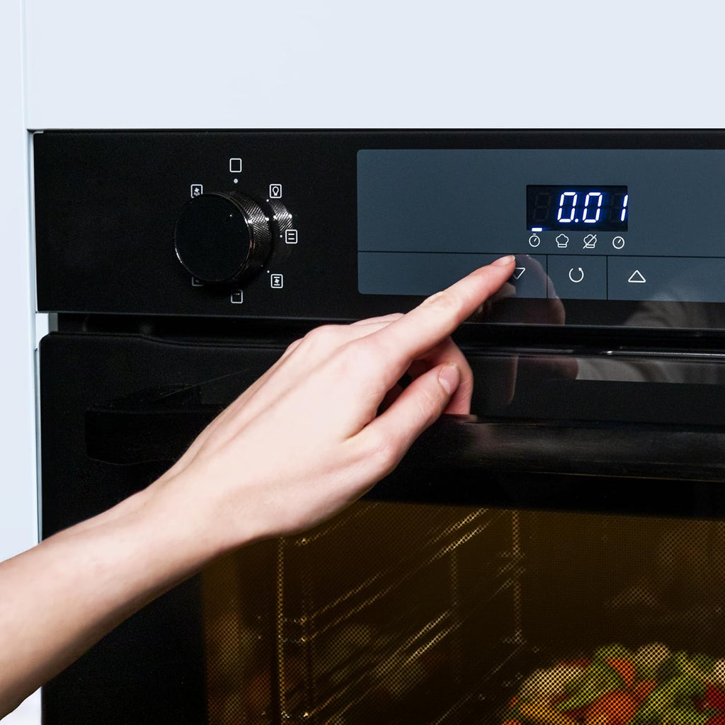 Cecotec Four Multifonction 60cm Bolero Hexa M226000 Glass Black A. 2800W, 72L, 7 Fonctions, Mode Grill, Grill ventilé, Mode Convection, Defrost, Base vapeur X2, Steam EasyClean, Steam Assist