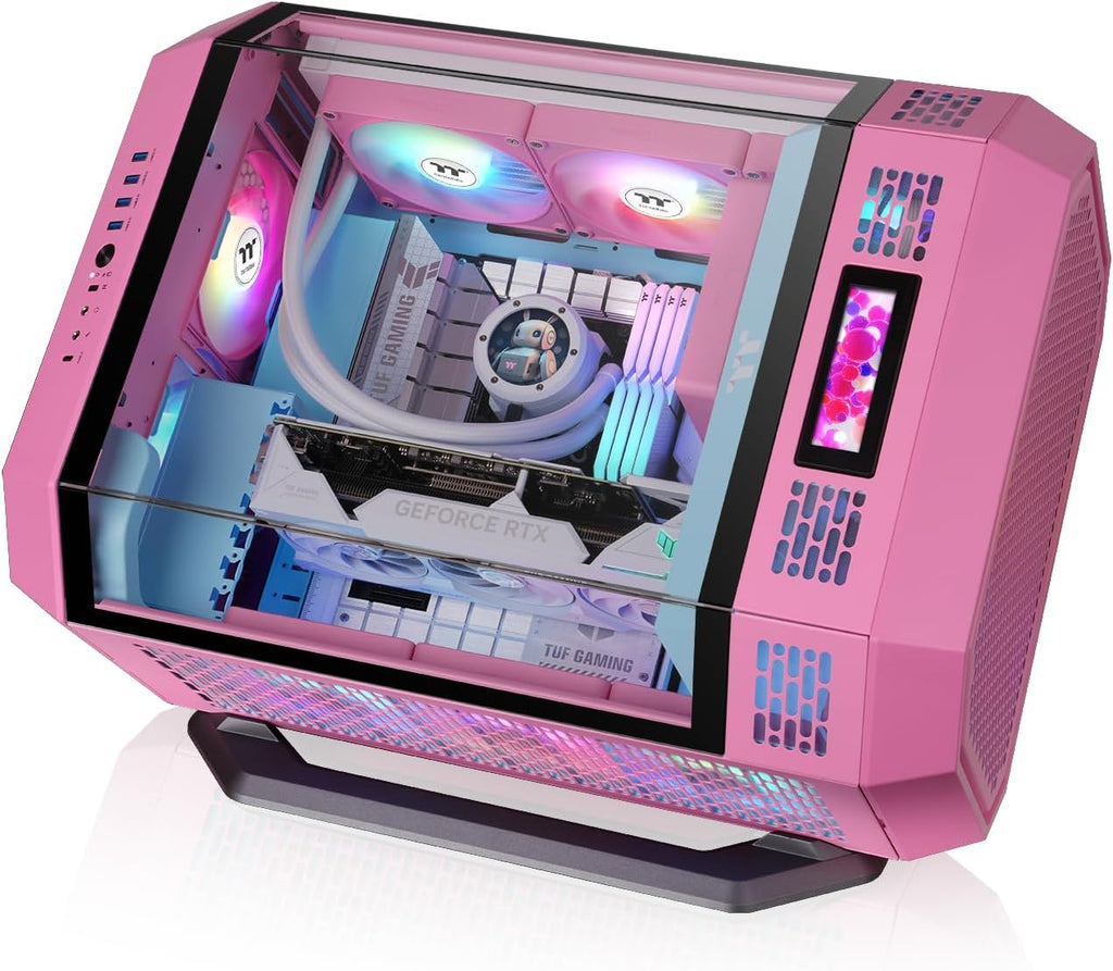 Thermaltake The Tower 600 Mid Tower Chassis | Hidden Connector | Bubble Pink