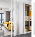 Paravent de séparation vertical de luxe moderne en bois massif pour chambre à coucher, mur facile à installer, blanc, 215 cm, 1 pièce