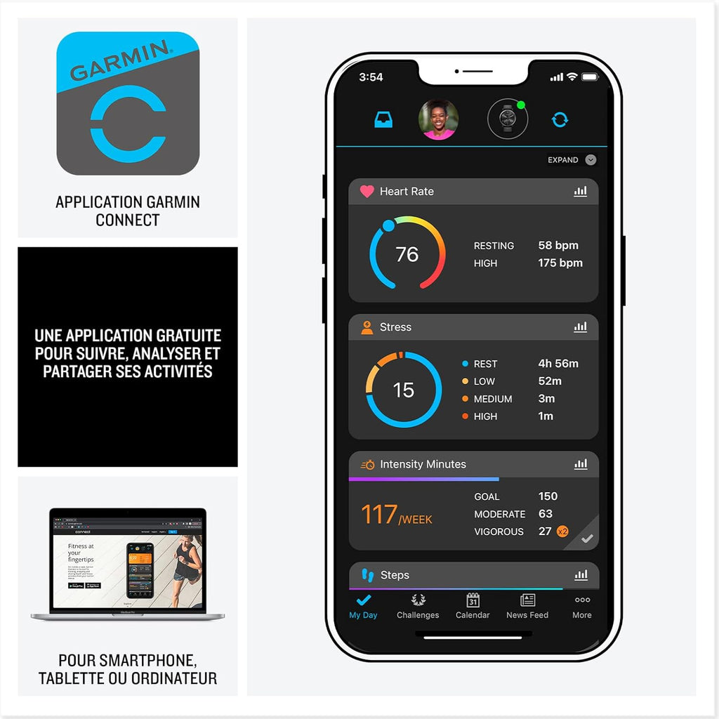 Forerunner 165, Music - Montre GPS connectée de Running avec écran AMOLED – Turquoise/Bleu (Reconditionné)