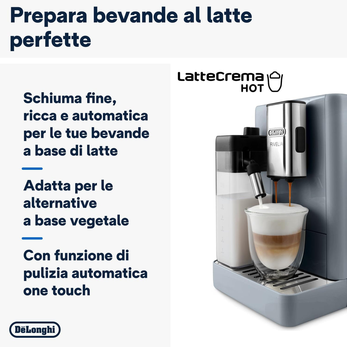 De'Longhi Rivelia EXAM440.55.G Automatique Grains de café