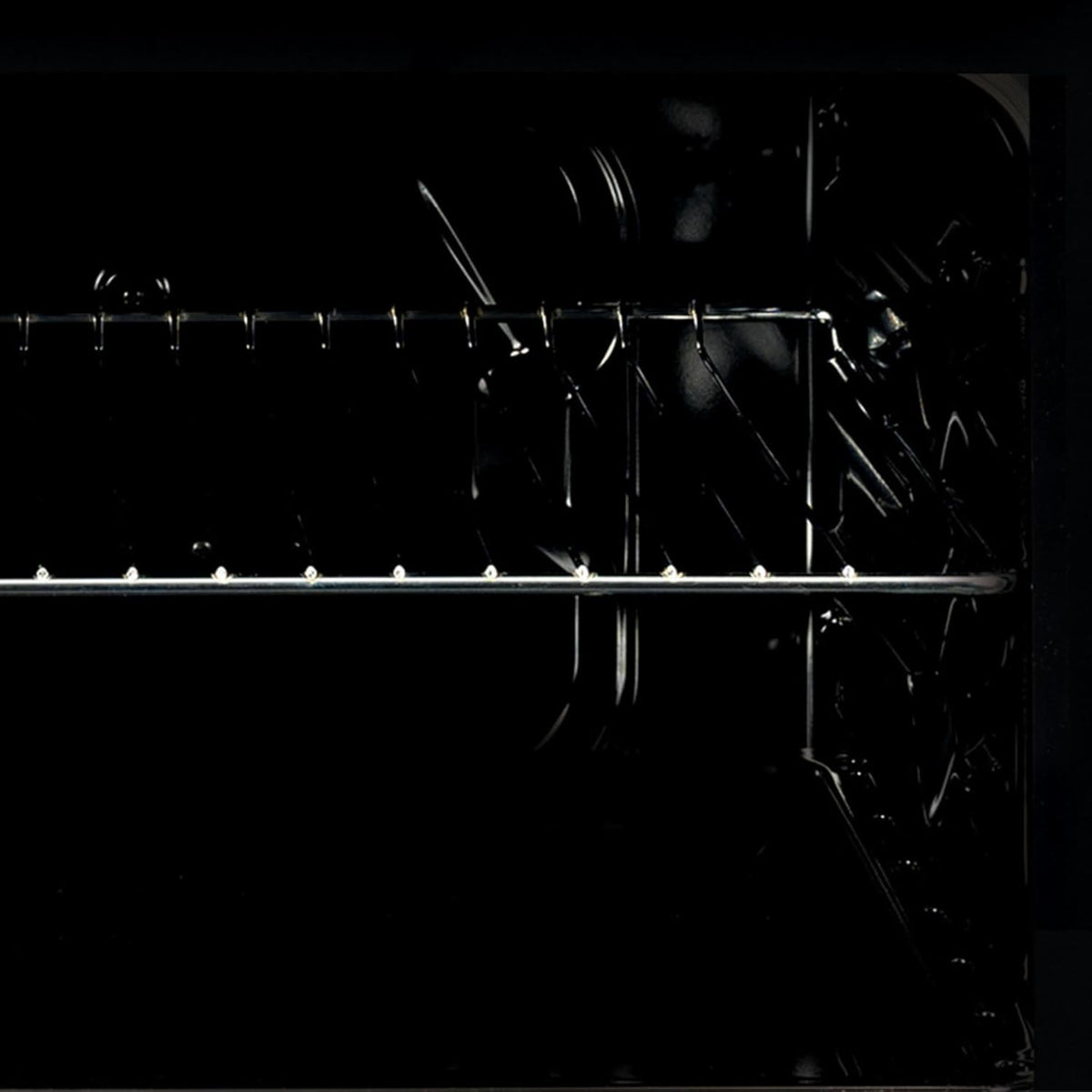 Cata Four statique SES 6004 BK 4 fonctions porte panoramique Full Glass Nettoyage AquaSmart Éclairage intérieur Largeur 60 cm Grande capacité 62 L Éclairage intérieur Finition inox Verre noir