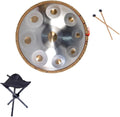 Harmonic Tambour À Main, 22 Pouces Instruments De Musique À Percussion Ensemble De Tambour À Main, 440 Hz/432 Hz, Tambour En Acier, Pour Débutants, Cadeau Pour Enfants, Méditation(440Hz,9Notes)