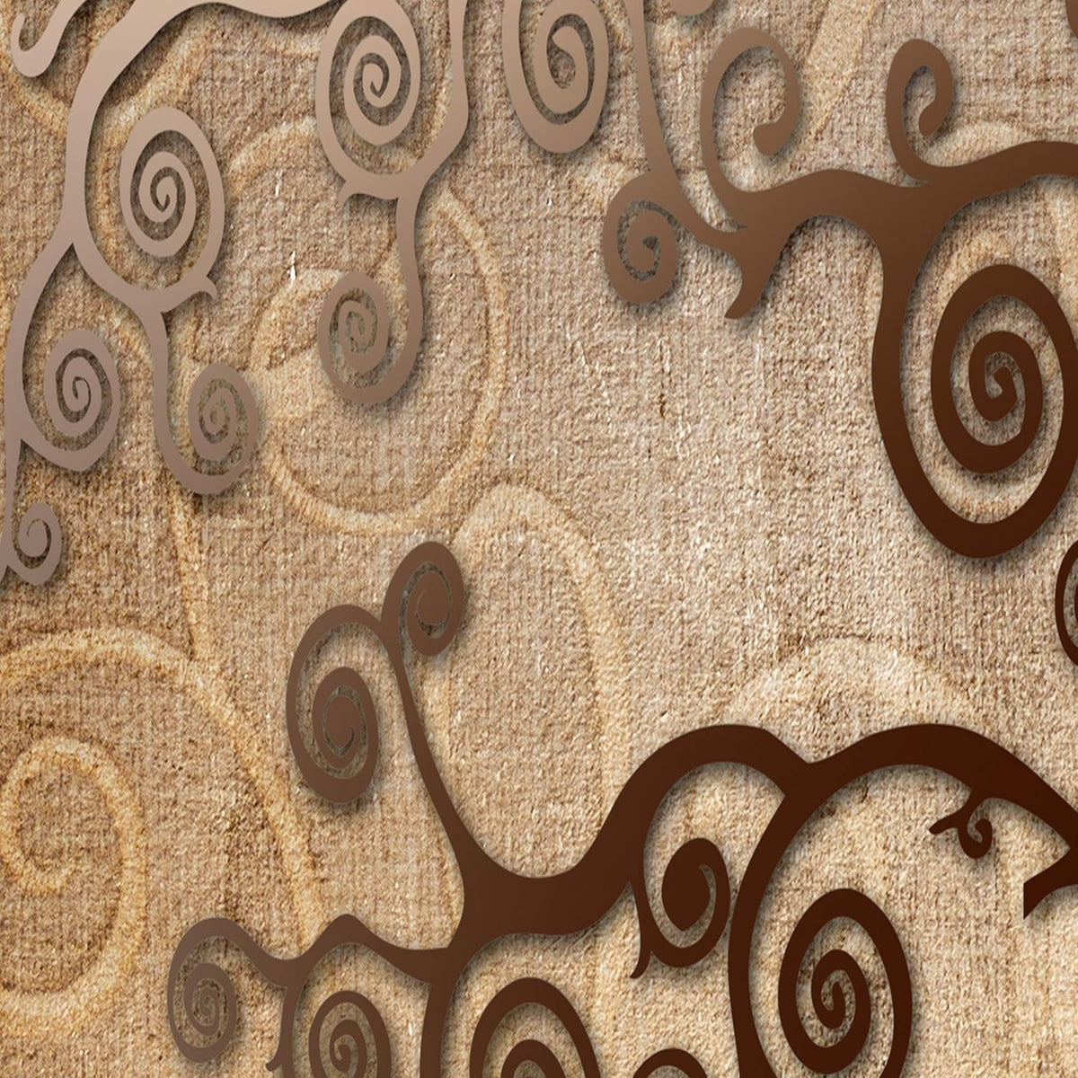 decomonkey 5 Panneaux Séparateur de pièce - 225 x 171cm Arbre Brun Oriental séparation intérieur pour décoration intérieure, Chambre à Coucher, Salon, Salle