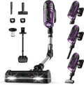 Rowenta X-Force Flex 12.60 Allergie Aspirateur Balai sans Fil, Filtration Anti-Allergènes, Puissant 150AW, Autonomie 45min, Station d'accueil RH98A0WO, Violet et Aluminium