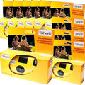 Lot de 10 appareils photo jetables PHOTO PORST 1A Topshot en jaune/appareil photo de mariage/de fête 27 prises chacune