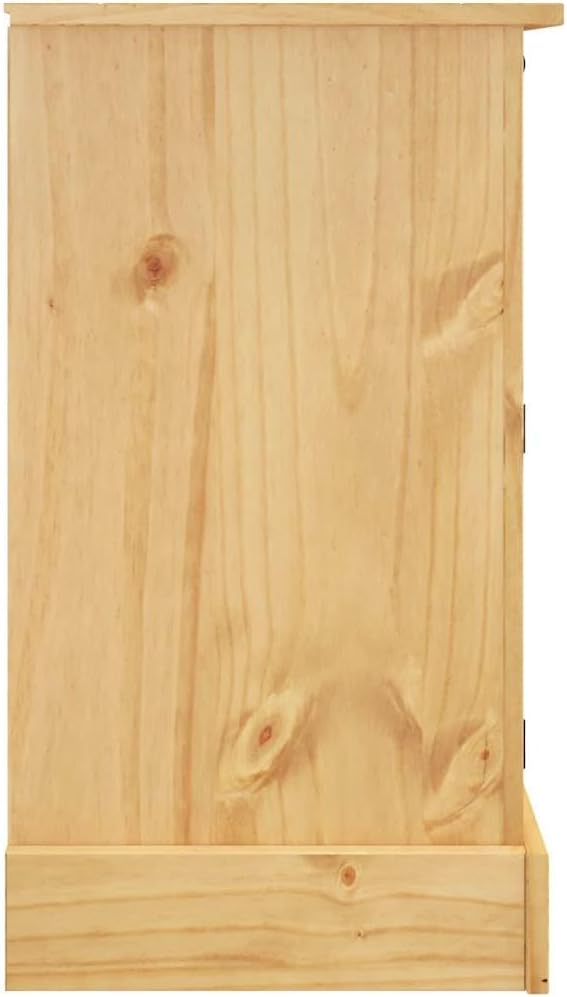 vidaXL Buffet « Corona » Marron 112 x 44 x 78 cm Bois Massif Pin Mexicain