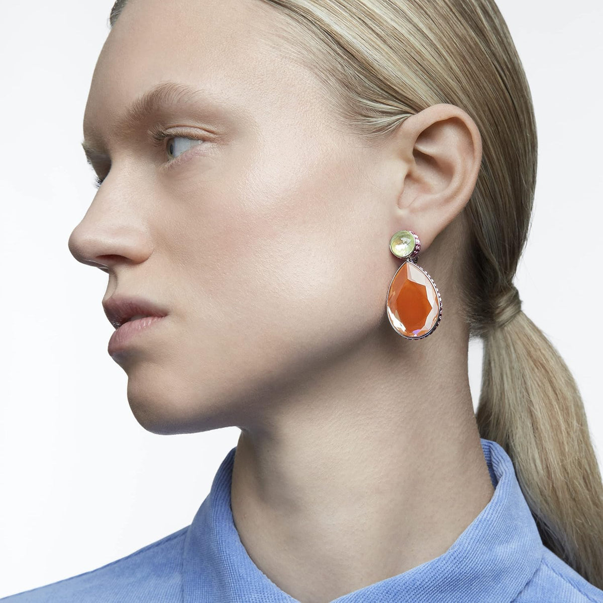 Swarovski Pendants d'oreilles asymétriques Orbita