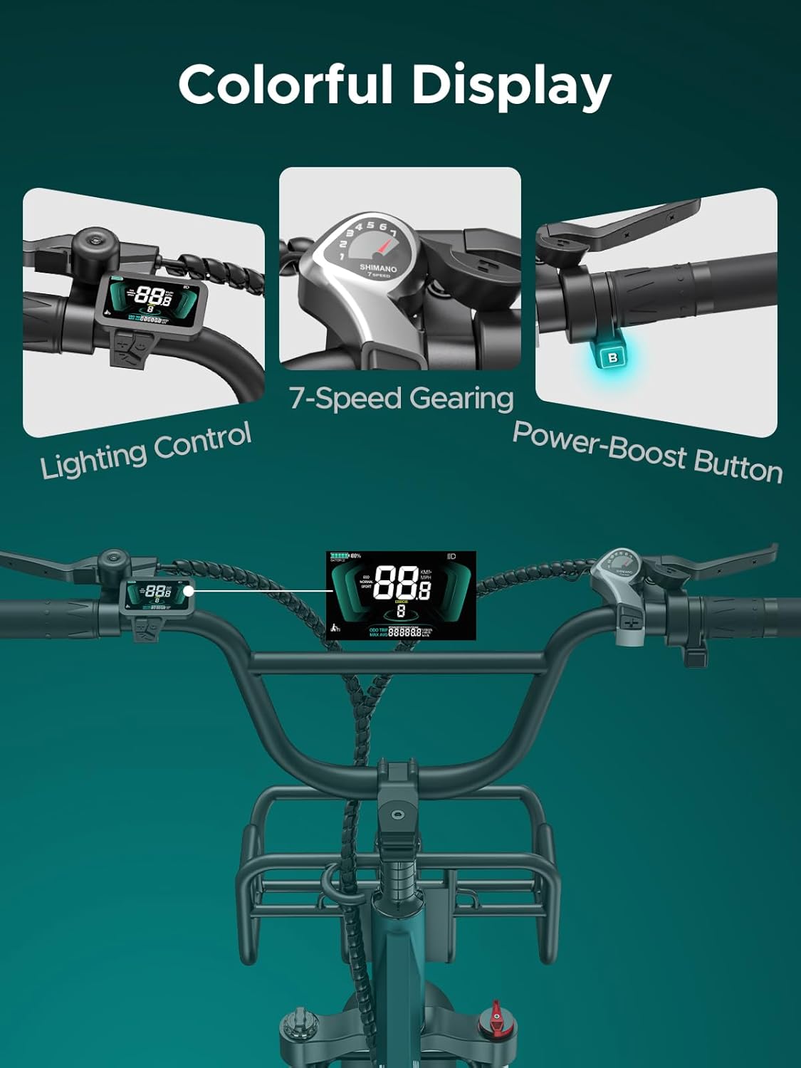 ENGWE Velo Electrique Homme 20 Pouces-vélo électrique 48V 13Ah Batterie, VTT Electrique Adulte Homme 7 Vitesses avec écran LCD, 25km/h avec Moteur 250w, autonomie jusqu'à 120km L20/L20 Boost