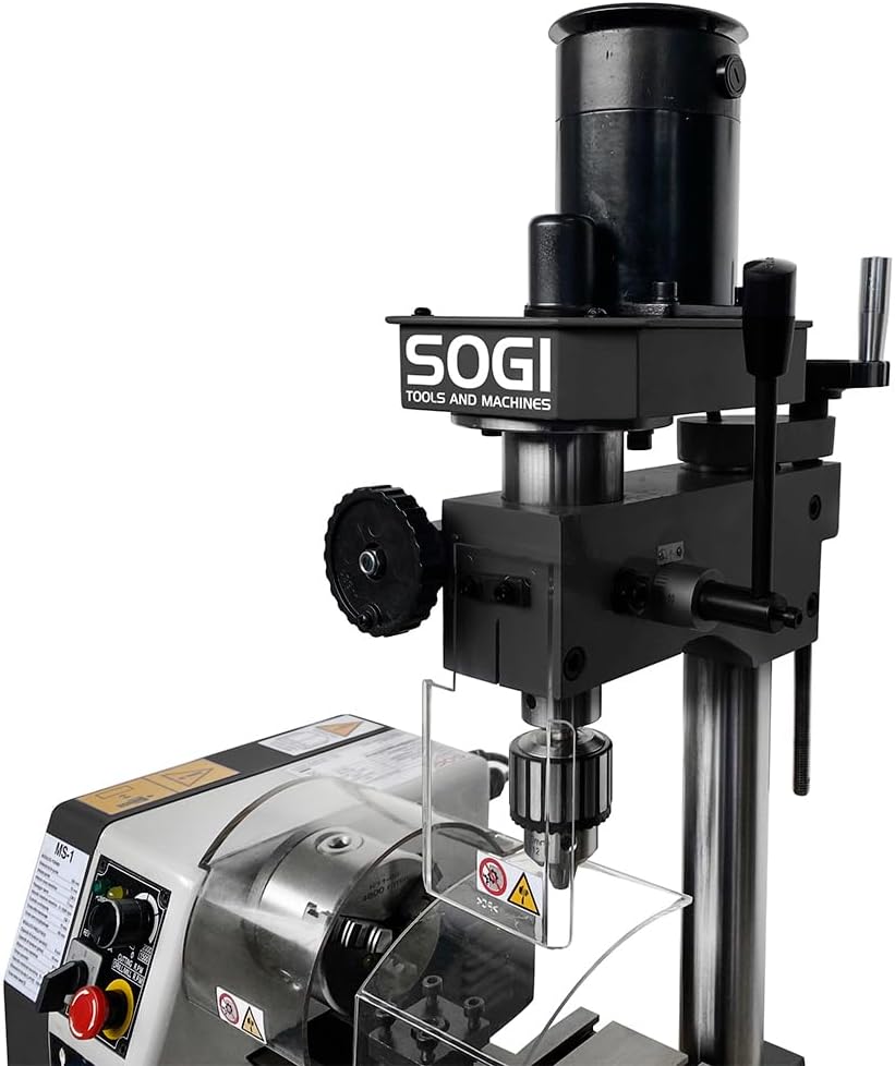 SOGI MS-1 Tour-fraiseuse combinée de banc - moteurs monophasés de 150 W - Pb 11 mm - capacité de perçage Ø10 mm