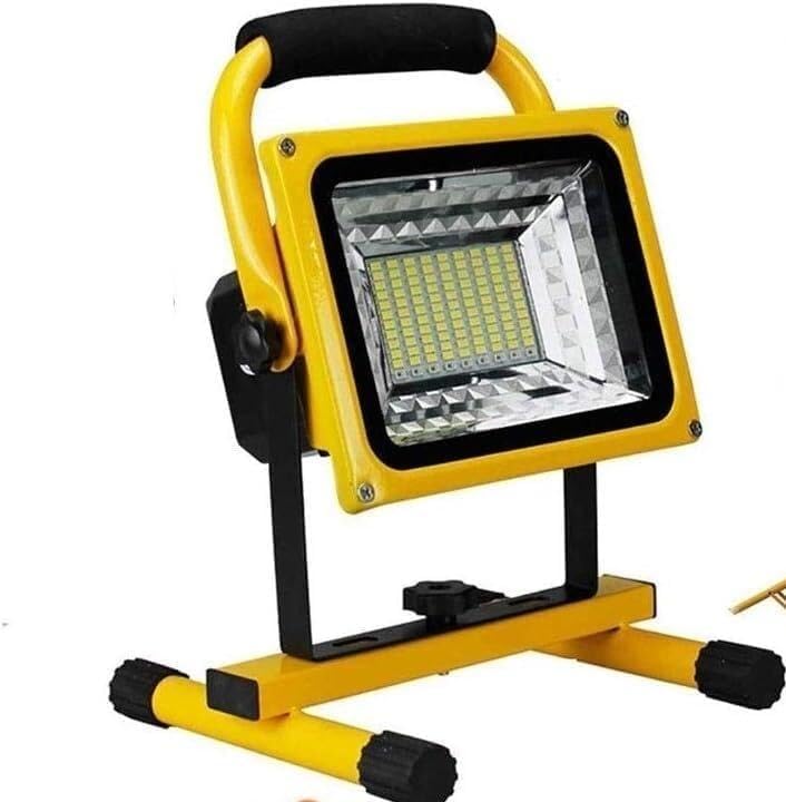 Lampe de travail à LED Lampe rechargeable, Projecteur LED rechargeable 500 W avec trépied | Projecteur de sécurité d'urgence étanche IP 65 avec adaptateur for la pêche, le camping et la randonnée