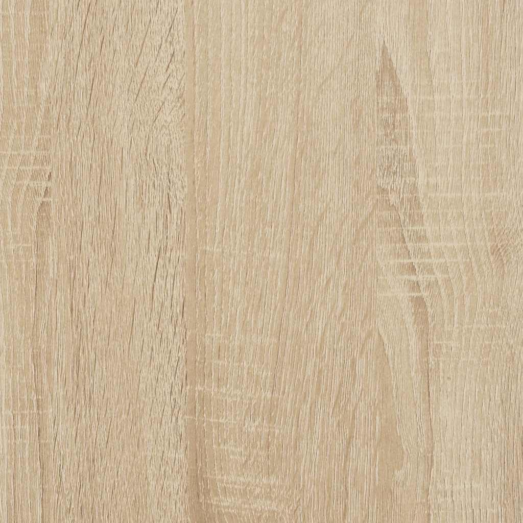 vidaXL Cadre de Lit avec Tête de Lit, Lit Double avec Sommier à Lattes, Lit Adulte, Meuble de Chambre à Coucher, Moderne, Chêne Sonoma 180x200 cm
