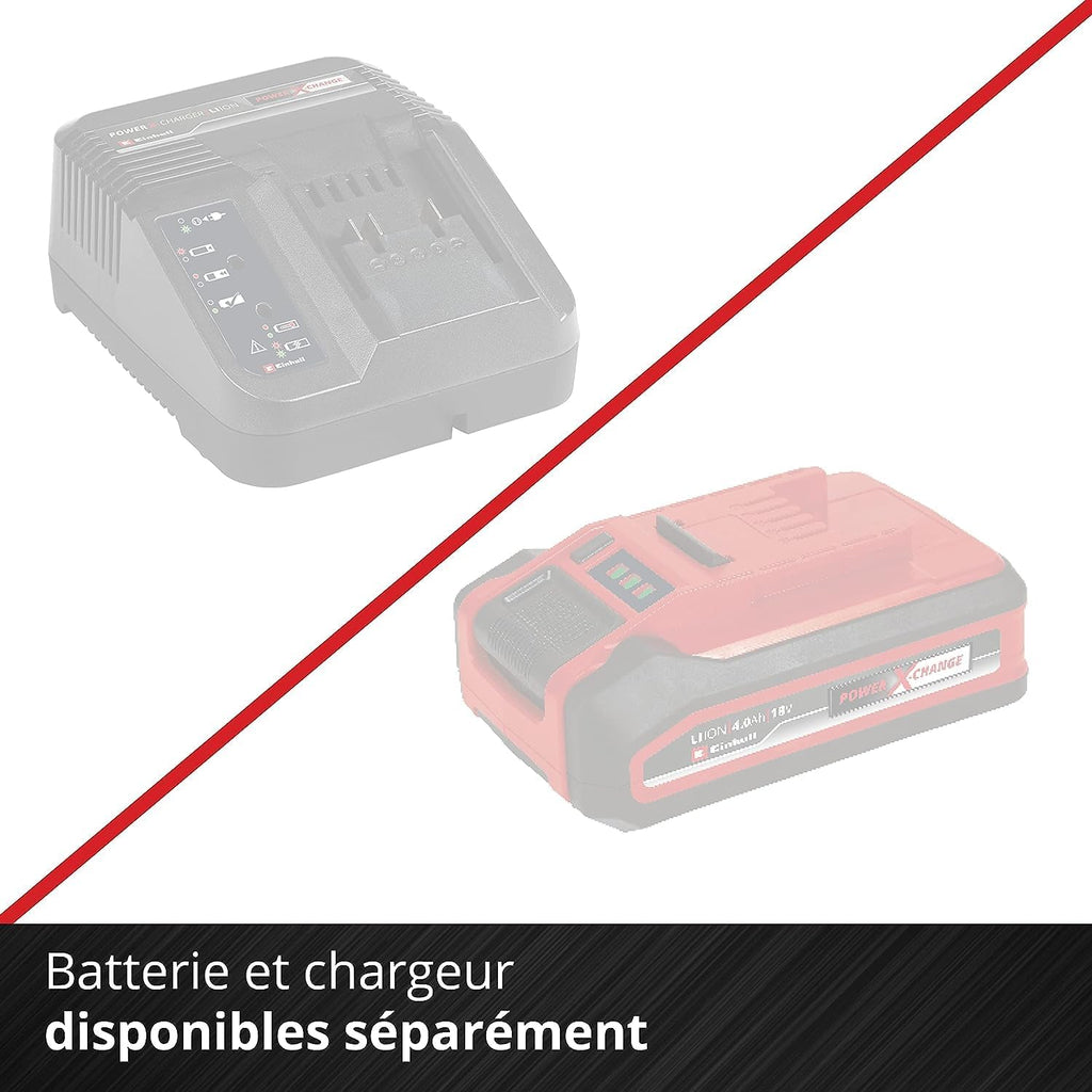 Einhell Fraise à Neige sans Fil GE-St 36/40 Li E-Solo Power X-Change (36 V, Largeur utile 40 cm, Hauteur de Neige Max. 20 cm) Livré sans Batterie et sans Chargeur