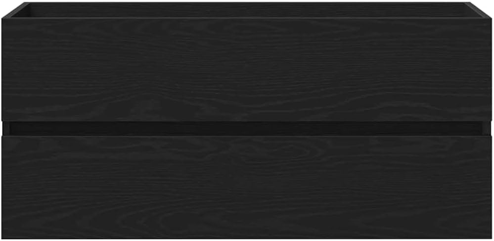 BOWEKAM Meubles, ensembles de meubles, ensembles de meubles de salle de bain, évier en chêne noir, 100 x 38,5 x 45 cm, bois d'ingénierie