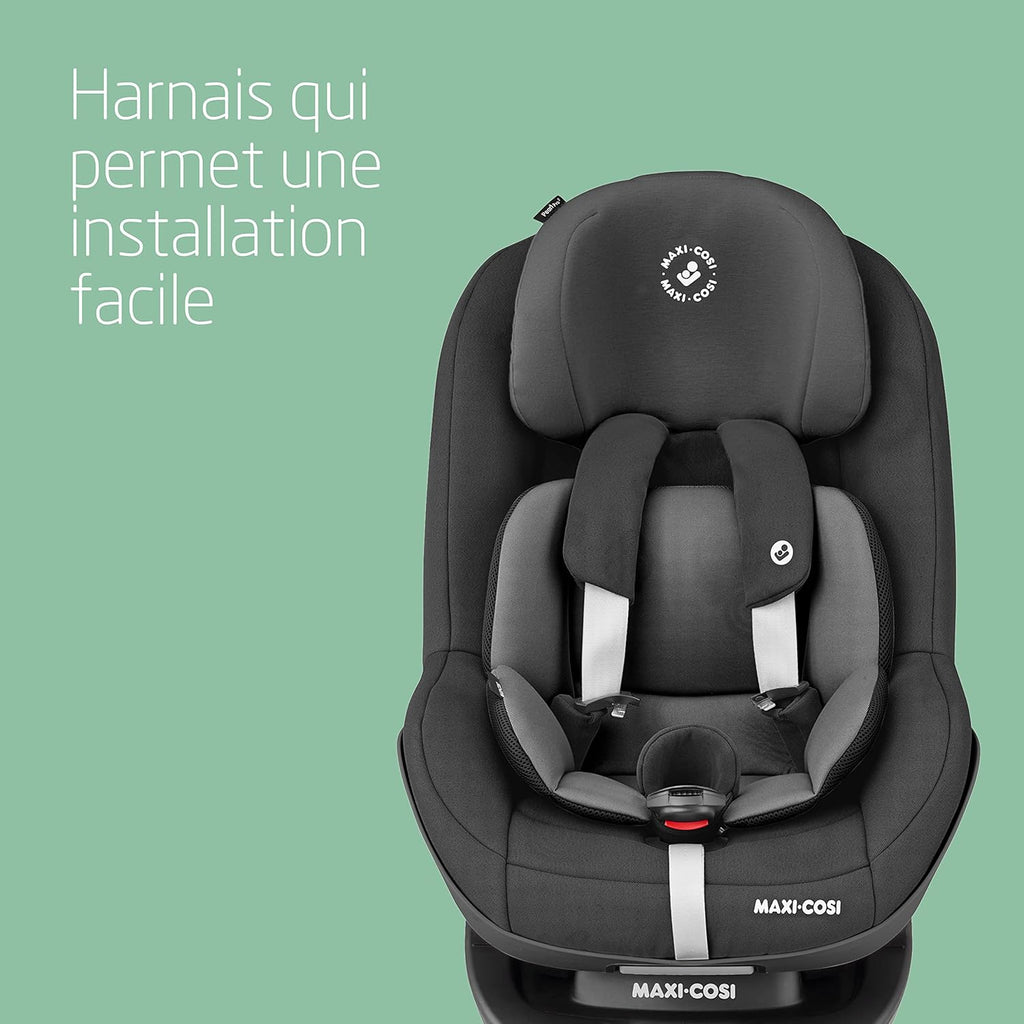 Maxi-Cosi Pearl Pro² i-Size, Siège Auto Groupe 1, ISOFIX, Installation Dos Route et Face Route, de 6 mois à 4 ans (67-105 cm), Authentic Black