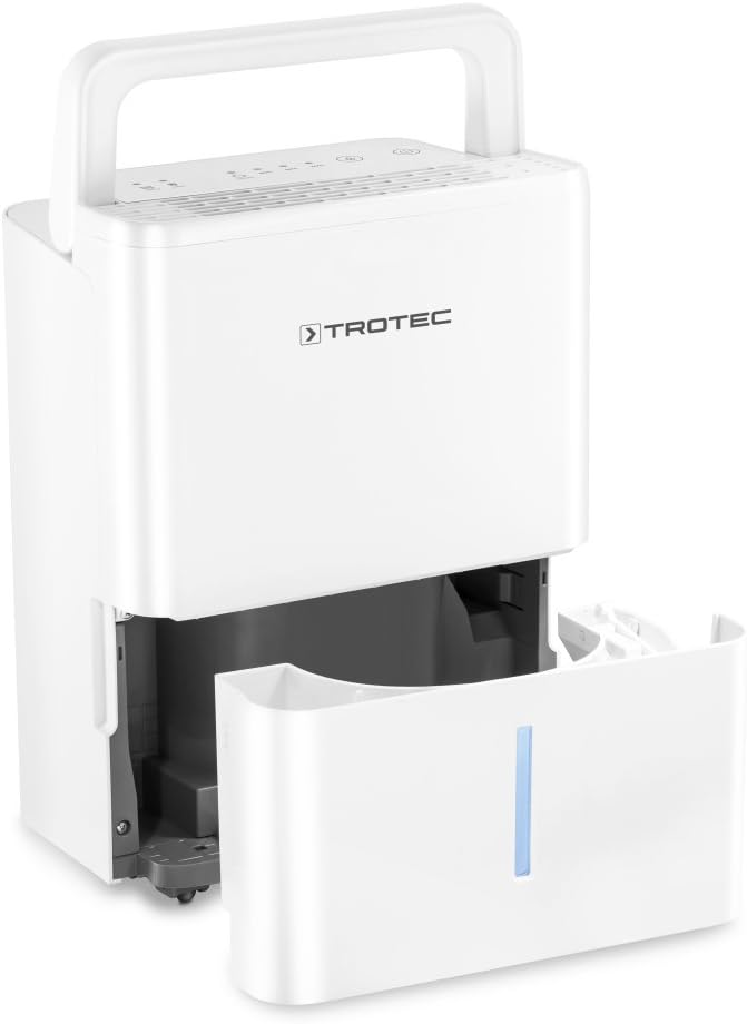 TROTEC Déshumidificateur TTK 32 E Convient pour des surfaces jusqu'à 15m² ou 37m³ Capacité de déshumidification 14L/jour