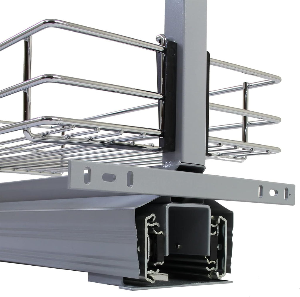 Garde-Manger Coulissant de Cuisine 190-220 cm Hauteur en Acier Inoxydable - Armoire espace restreinct - Optimalisation Rangement