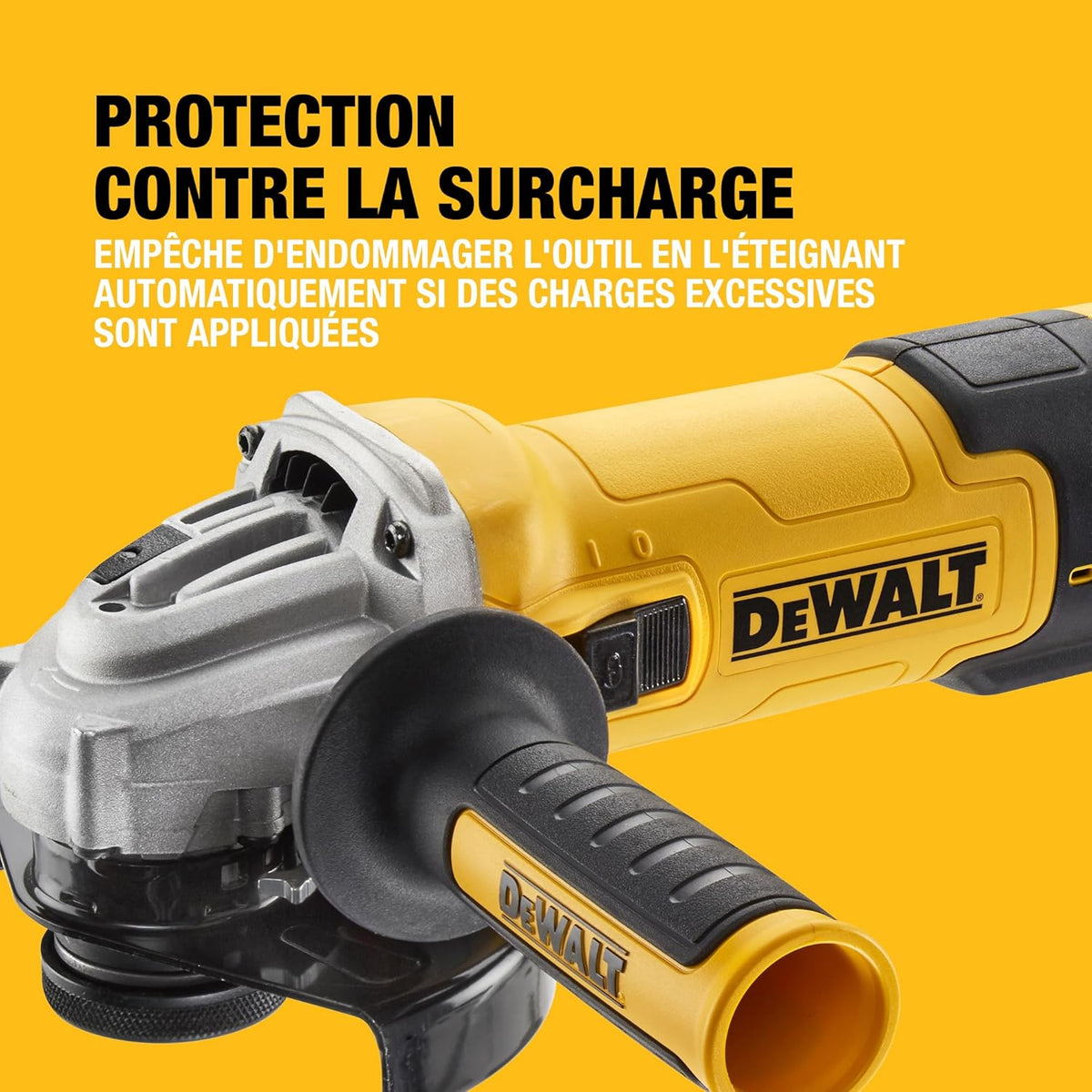 Meuleuse d'angle filaire 125mm à vitesse variable, 1500W avec interrupteur anti-redémarrage - Kit de surfaçage, DWE4257KT-QS