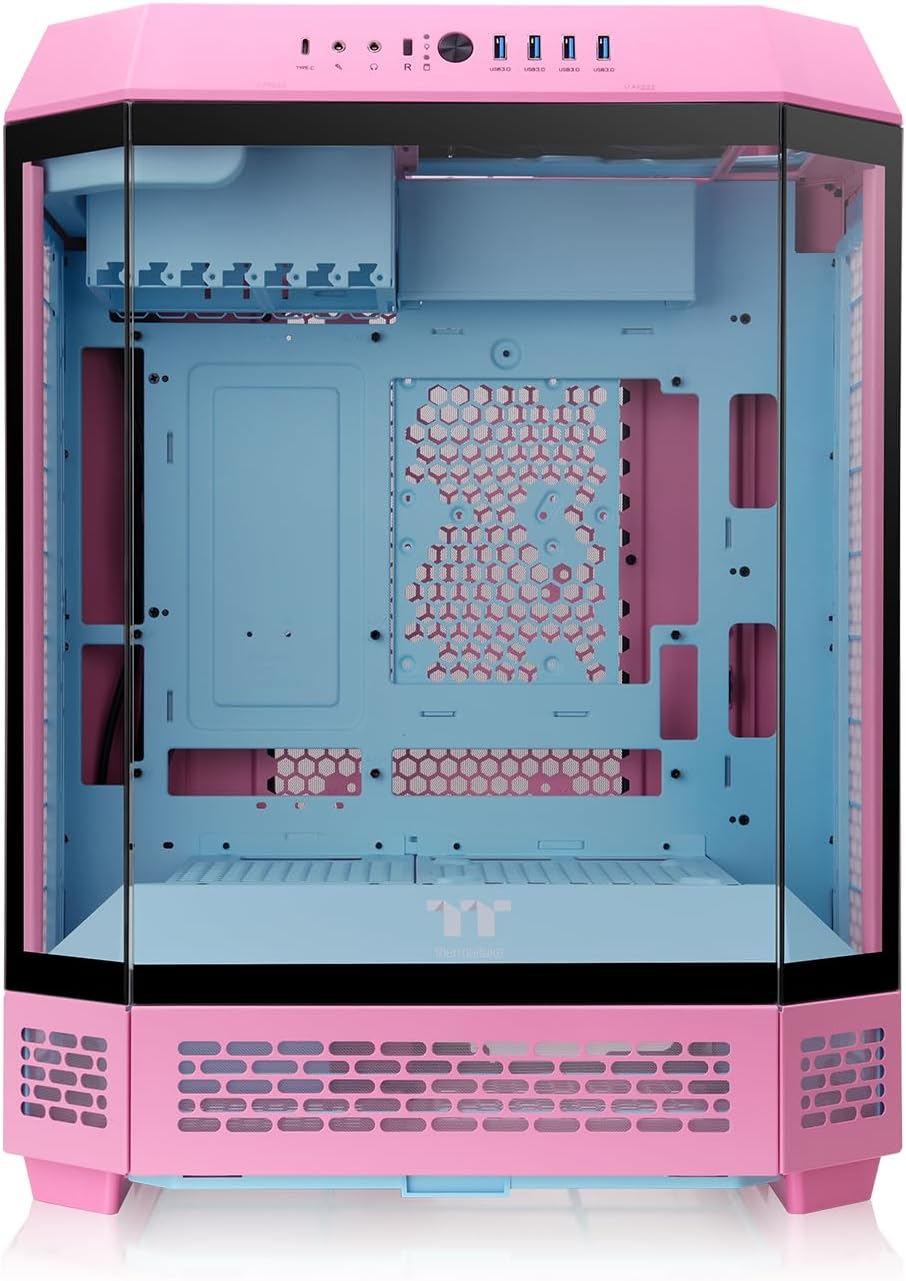 Thermaltake The Tower 600 Mid Tower Chassis | Hidden Connector | Bubble Pink