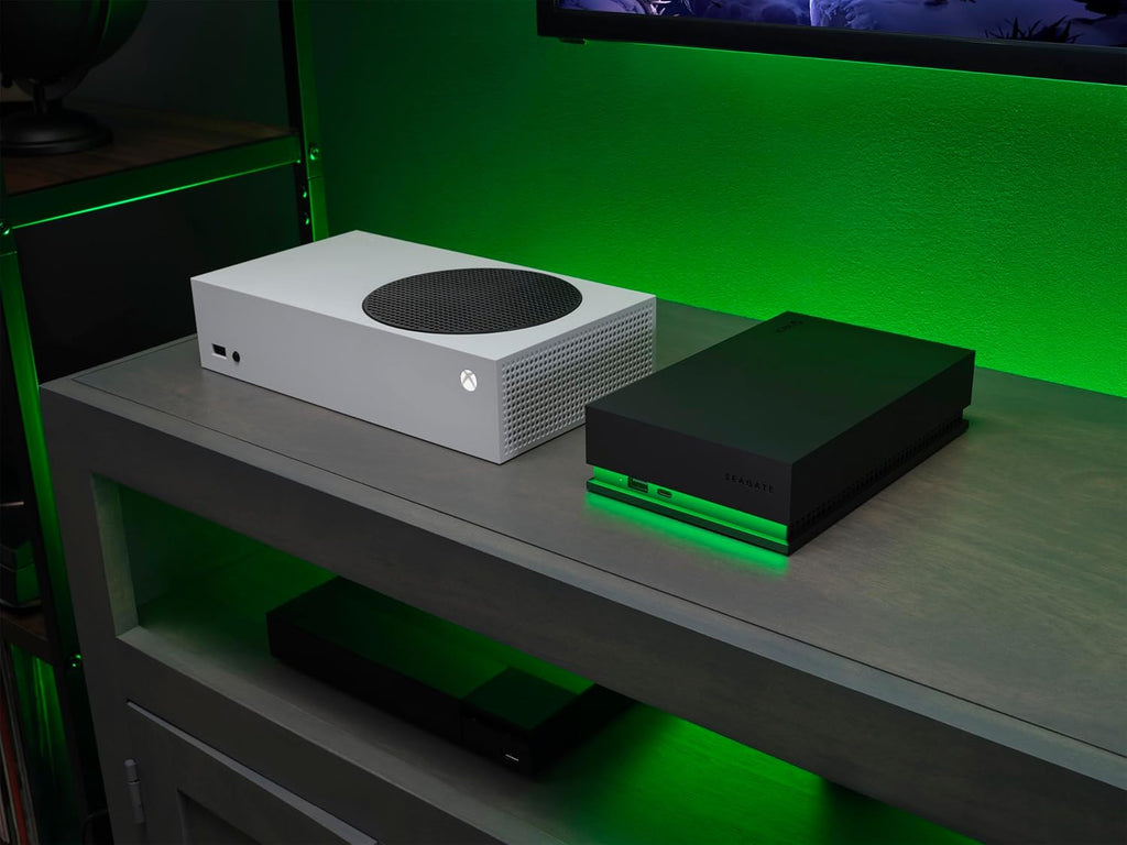 Seagate Game Drive Hub 8To, Disque Dur Externe HDD, USB 3.2, Deux Ports USB-C et USB-A, certifié Xbox, LED RVB, Services Rescue (STKW8000402)
