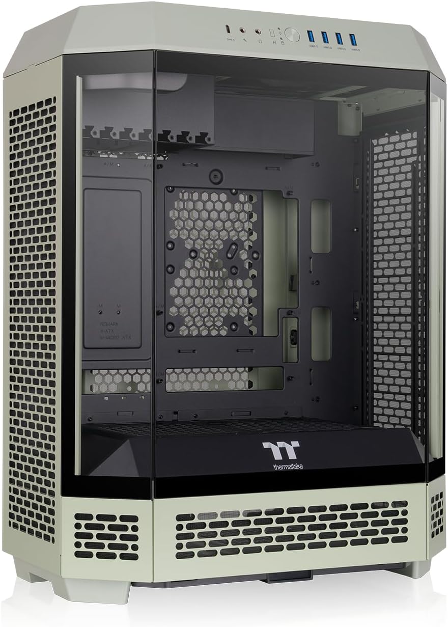 Thermaltake The Tower 600 Mid Tower Chassis | Hidden Connector | Matcha Green