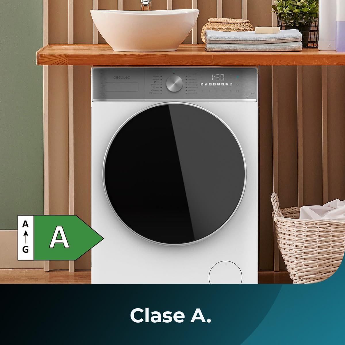 Lave-linge à chargement frontal Cecotec Bolero DressCode 10800 Inverter A