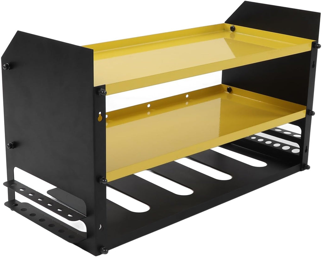 Gucagle Organisateur d'outils électriques, support mural robuste pour outils de garage, étagère de rangement, support de perceuse pour atelier, hangar en acier estampé, capacité de 35 lb