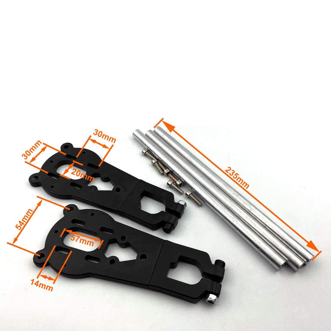 Composants pour skateboard de montagne sans moteur tout-terrain, support de moteur d'entraînement par courroie avec housse de protection (kit 1)