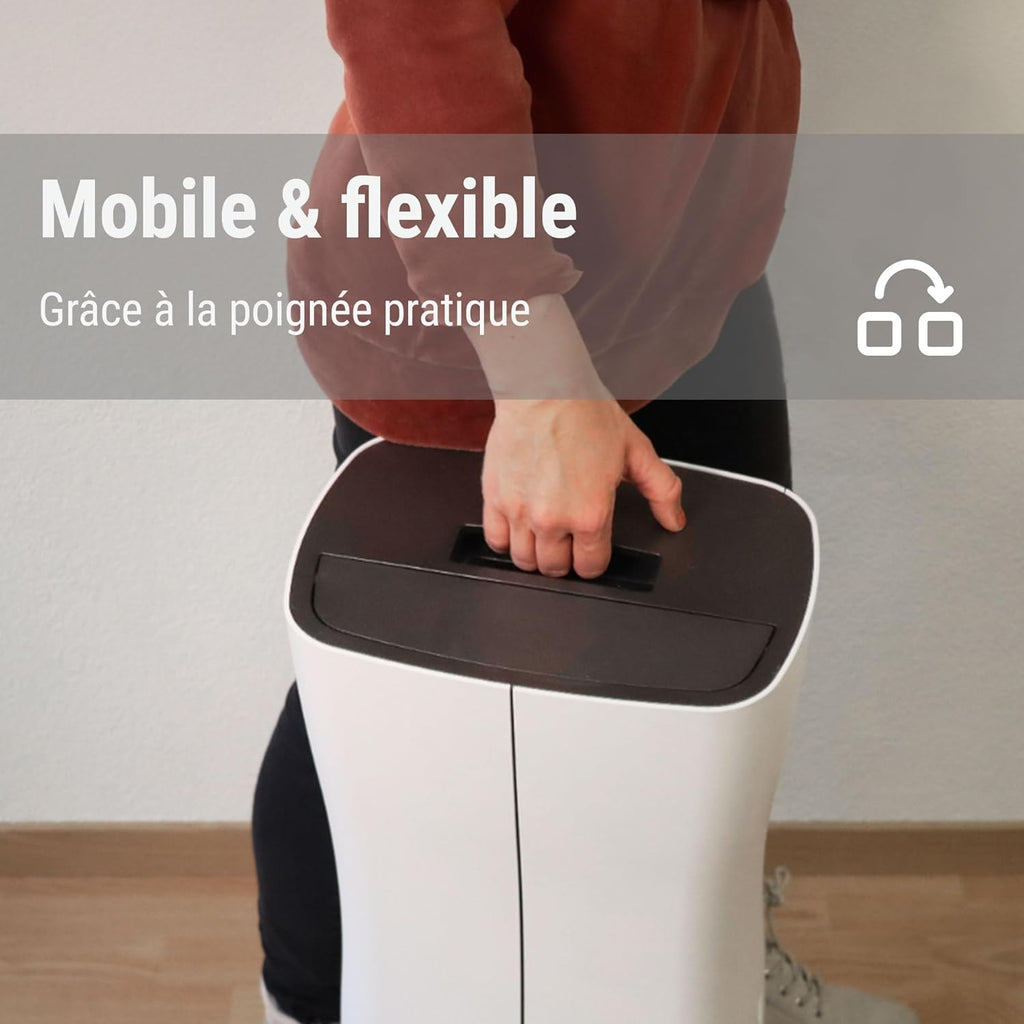 Theo le Déshumidificateur de Stadler Form, 10 Litres / 24 Heures, Design Élancé, Hygrostat pour Une Déshumidification Précise, Contre l'Humidité et la Moisissure, 30. 5 X 51,6 X 21,6 Cm, Blanc