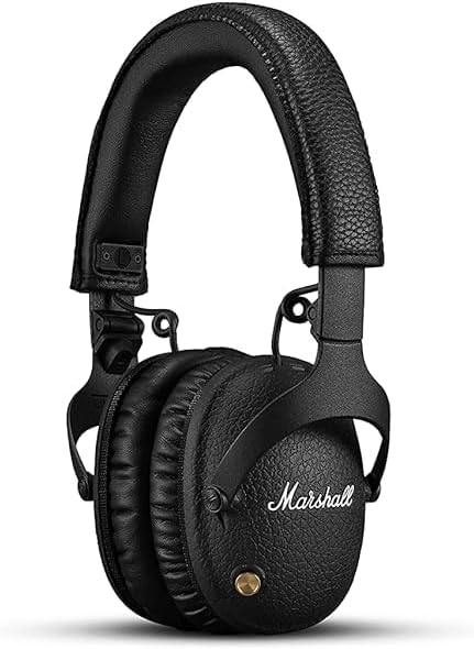 Marshall Monitor II Casque Bluetooth sans Fil avec réduction de Bruit Hybride Active, Casque Over-Ear, 30 Heures – Noir