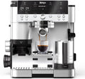 Ninja Machine à café Luxe Premier 3-en-1, Latte, Cappuccino, Infusion à froid et Espresso avec broyeur à grains et mousseur à lait intégrés, facile à utiliser, 4 préréglages mousse, argent, ES601EU