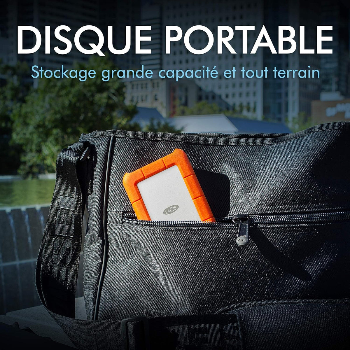 LaCie Rugged USB-C 5To, Disque Dur Externe Portable HDD, PC Mac iPad & iPhone, Data Rescue Service (STFR5000800)