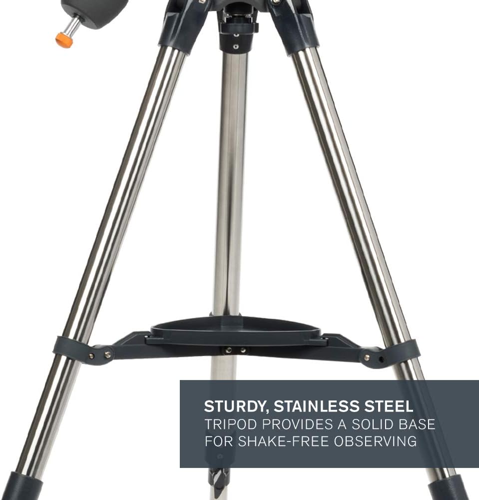 Celestron 31042 AstroMaster 114EQ Newtonian Reflector Telescope, Dark Blue