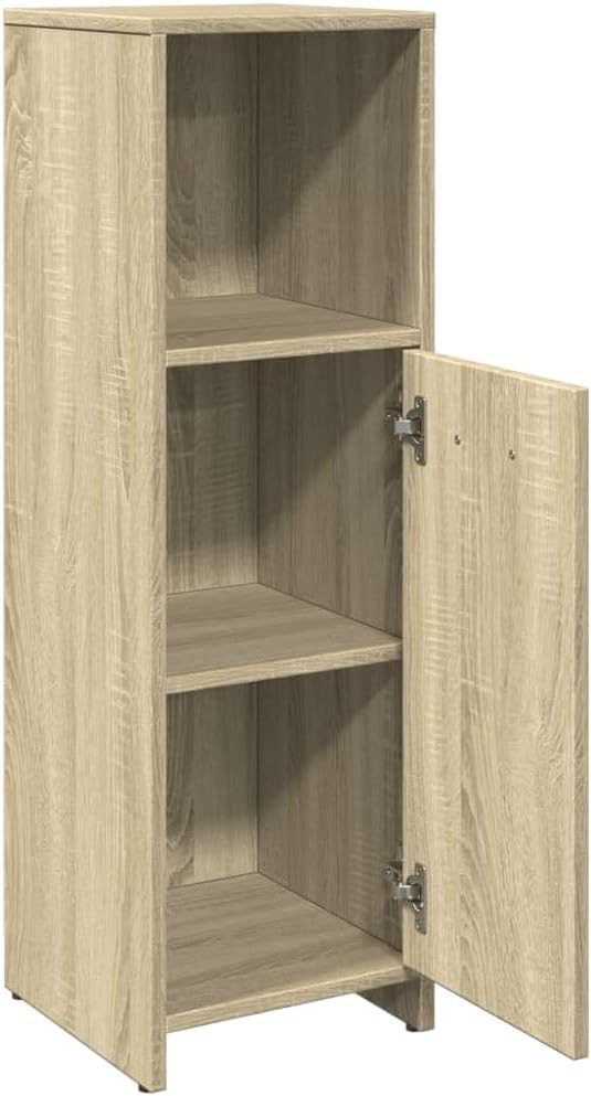 Ensemble de meubles de salle de bain 4 pcs chêne sonoma