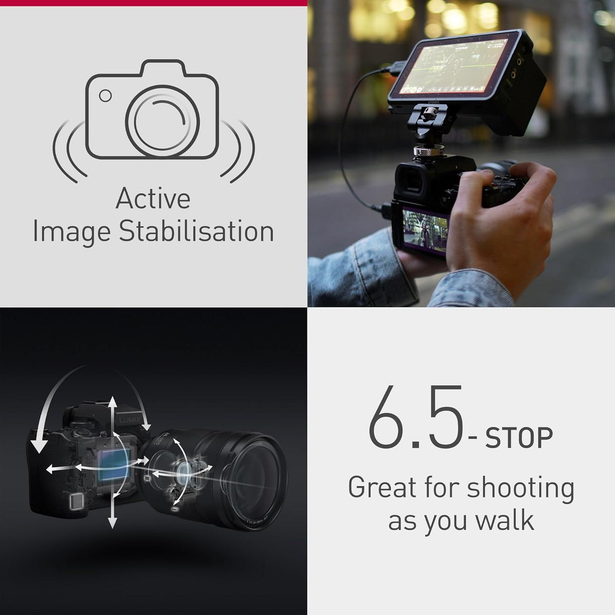 Panasonic Lumix S5M2 I Appareil Photo Hybride Plein Format (24MP, Autofocus Phase, Double Stabilisation, Vidéo 6K 10bit illimité, Rafale AFC 30ips, Tropicalisé) – Version Française