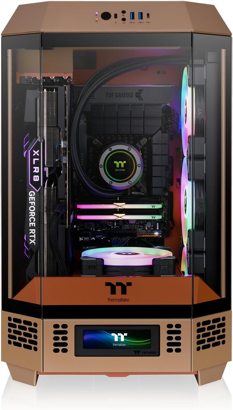 THERMALTAKE The Tower 300 | Boîtier Gaming Moyen Tour | Gravel Sand