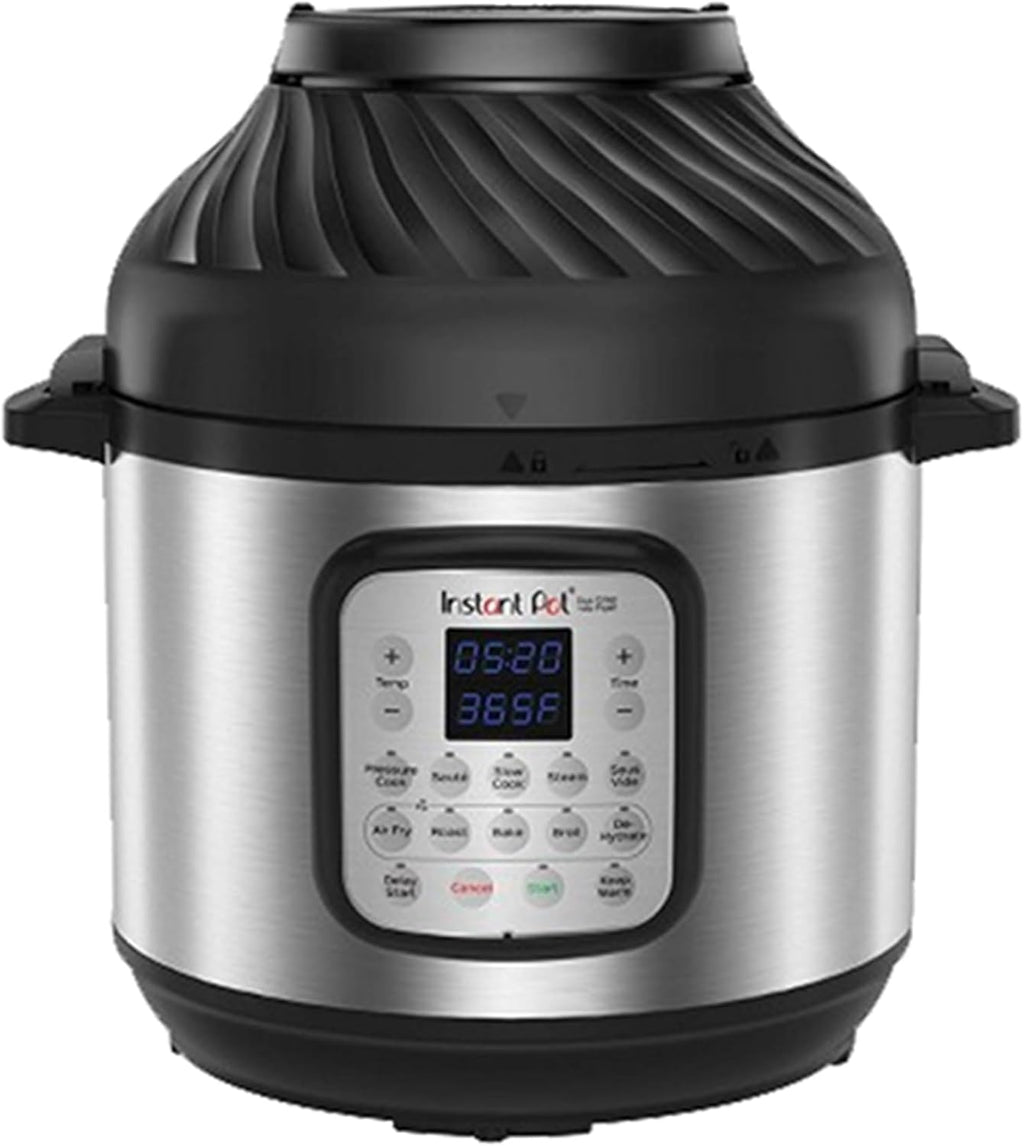 Instant Pot Duo Effet Croustillant, Multicuiseur 11 en 1 - Autcuiseur Friteuse à Air, Cuisson Lente, à la Vapeur, Sous-Vide, Déshydrateur, Chauffe-Plat et Fonction Pâtisserie - 5.7 L