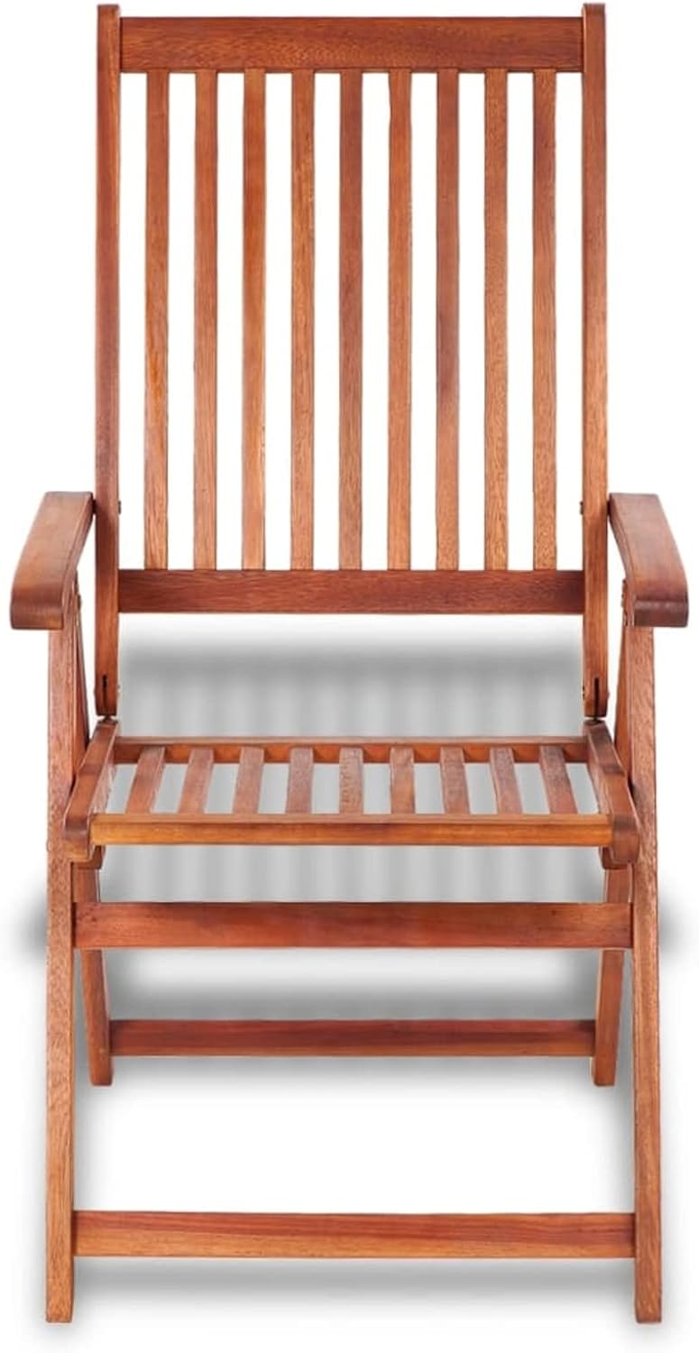 ARKEM Chaises Pliables de Jardin 2 pcs Bois Solide d'acacia Marron,Table De Jardin,Chaise Jardin Plastique,Chaise De Jardin Aluminium,