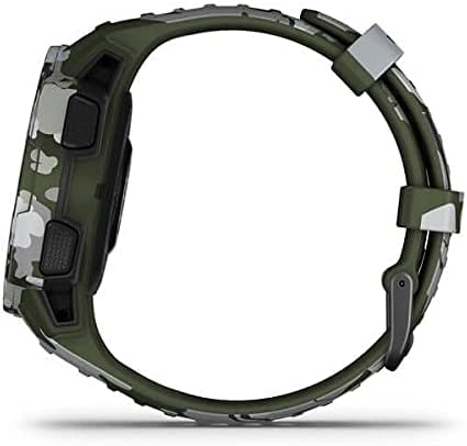 Instinct Solar Camo Edition - Montre GPS de plein air robuste avec chargement à l'énergie solaire - Lichen (Reconditionné)