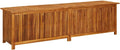 vidaXL Bois d'Acacia Solide Boîte de Rangement de Jardin Banc de Stockage Boîte d'Oreillers Coussins Couverture Extérieur 200x50x58 cm