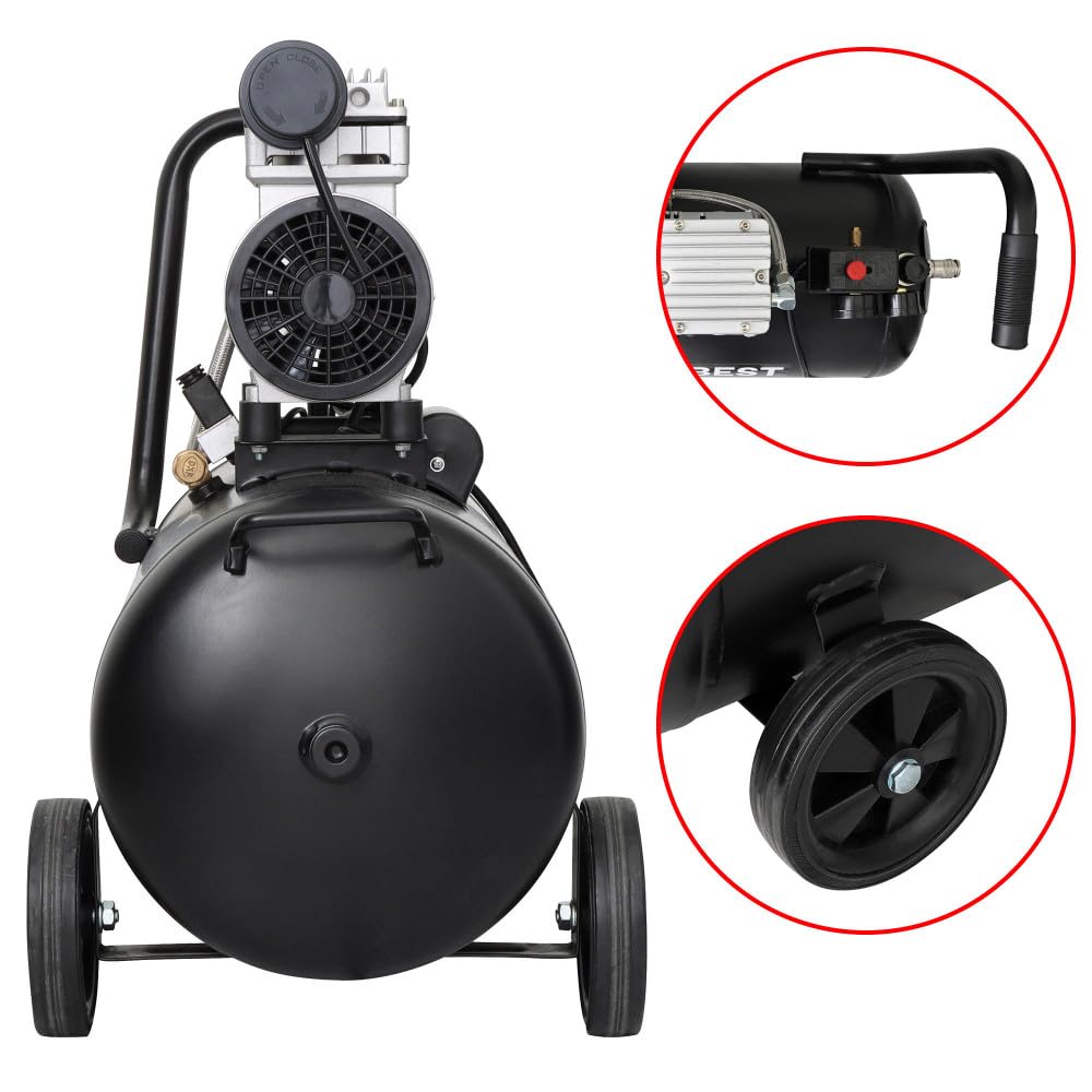 Compresseur Bicylindre silencieux 50L